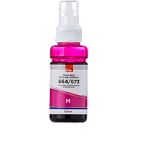 TINTA REFIL CORANTE 664 MAGENTA P/ EPSON 70ml - CX C/ 1UN