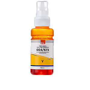 TINTA REFIL CORANTE 664 YELLOW P/ EPSON 70ml - CX C/ 1UN