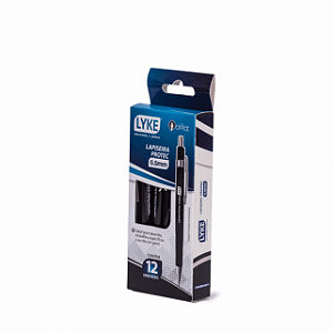 LAPISEIRA PROTEC - 0.5MM - PRETA CX C/12 UN LYKE