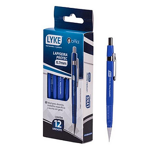 LAPISEIRA PROTEC - 0.7MM - AZUL CX C/12 UN LYKE