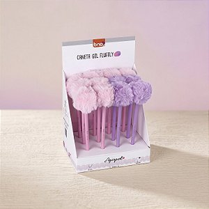 CANETA ESFEROGRAFICA DIVERT GEL APAG 0.7MM - POMPOM CX C/12 BRW
