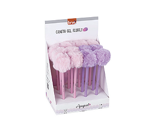 CANETA ESFEROGRAFICA DIVERT GEL APAG 0.7MM - POMPOM CX C/12 BRW