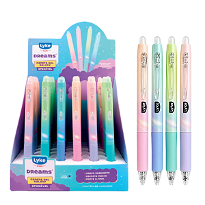 CANETA APAGAVEL GALAXY DISPLAY C/ 36 UNIDADES LYKE