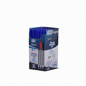 CANETA ESF. UNIK 1.0MM AZUL CX C/50 UN LYKE