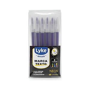 MARCA TEXTO NEON CX C/12 UNDS - ROXO LYKE
