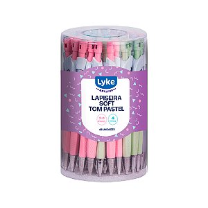 LAPISEIRA SOFT 2.0 C/ GRIP EMBOR. PASTEL - TUBO C/ 48 UNDS LYKE