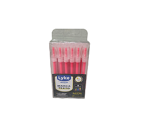 MARCA TEXTO NEON CX C/12 UNDS - ROSA LYKE