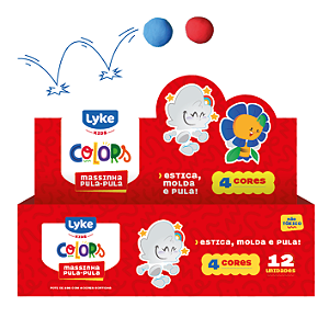 MASSINHA PULA PULA  28G 4CORES CX C/12UNID  LYKE