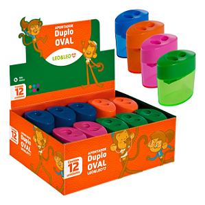 APONTADOR DUPLO OVAL CX C/12UN LEO E LEO