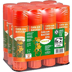COLA BASTÃO 10G LEO E LEO C/12 UNIDADES