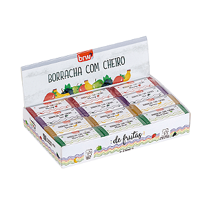 BORRACHA TRANSPARENTE COM CHEIRO  CX C/24 UN BRW