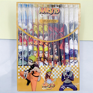 CANETA NARUTO APAGAVEL CX C/12 UNIDADES