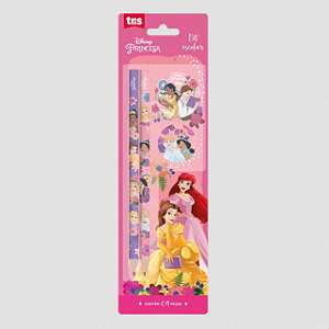 KIT ESCOLAR PRINCESA CART 4PCS TRIS