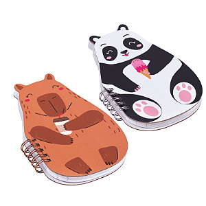 CADERNO FORMATO ZOO - 100X156 - 80 FOLHAS UNID BRW