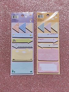 CONJ ADESIVOS E RECADINHOS CUTE 8X20FL UN SORTIDO