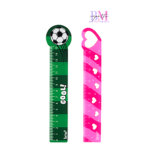RÉGUA PLÁSTICA 15CM FUNNY UNIDADE BRW