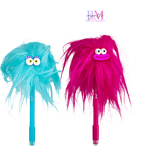 CANETA ESFEROGRÁFICA DIVERT GEL APAG 0.7MM CRAZY FLUFFLES UNIDADE BRW