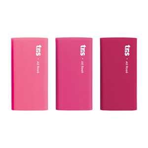 BORRACHA TRIS HOLIC ALL ROSE DISPLAY C/3 UNIDADES TRIS