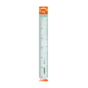 REGUA PLASTICA 30cm  UND LEOELEO