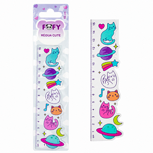 REGUA CUTE FOFY 15CM