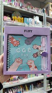 KIT DIARIO MIAU ROXO  FOFY