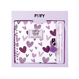 KIT DIARIO AMOR LILAS FOFY