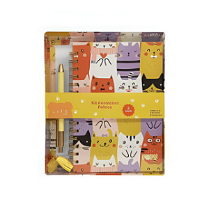 KIT ANOTACAO FELINOS  FOFY