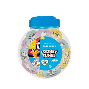 BORRACHA REDONDA LOONEY TUNES POTE C/50 UNIDADES LEO E LEO