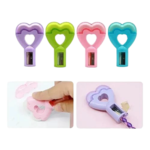 APONTADOR E BORRACHA CORAÇÃO UNIDADE