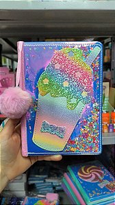 CADERNO INFANTIL COPO GLITTER