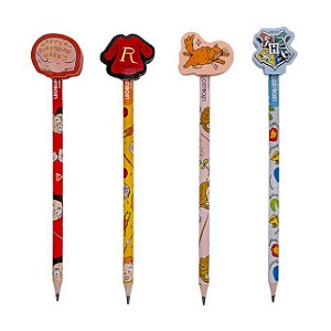 LAPIS HB COM BORRACHA NA PONTA HARRY POTTER UNIDADE LEO E LEO