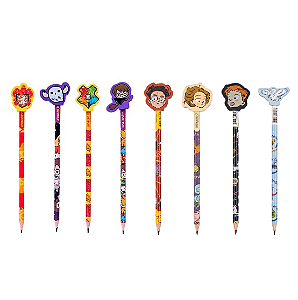 LAPIS HB COM BORRACHA NA PONTA HARRY POTTER UNIDADE LEO E LEO