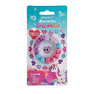 BORRACHA MONTE SUA PULSEIRA UNICORNIO LEO E LEO