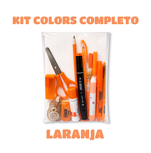 KIT COLORS COMPLETO LARANJA 15 ITENS