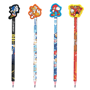 LAPIS HB COM BORRACHA NA PONTA SONIC UNIDADE LEO E LEO