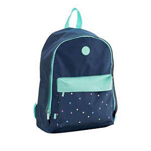 MOCHILA POLIÉSTER - 2 COMPART. - ENJOY - AZUL MARINHO E TURQUESA BRW