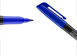 MARCADOR CD E DVD AZUL UNIDADE BRW