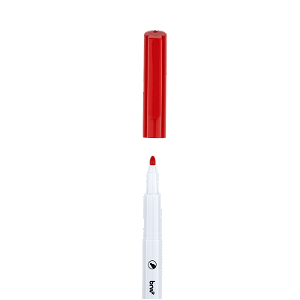 MARCADOR QUADRO BRANCO SLIM VERMELHO UNIDADE BRW