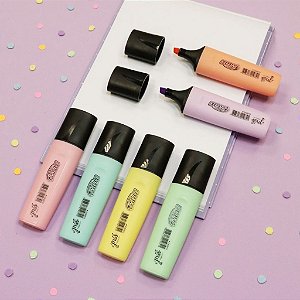 MARCA-TEXTO COR PASTEL UNIDADE BRW