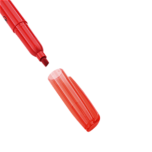 MARCA-TEXTO FLUORESCENTE VERMELHO UNIDADE BRW