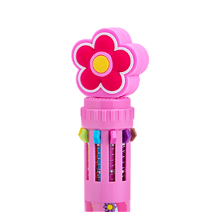 CANETA ESFEROGRÁFICA DIVERT 0.7MM GARDEN 10 CORES UNIDADE BRW