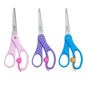 TESOURA ESCOLAR DE AÇO 13CM C/ MOLA UNIDADE BRW