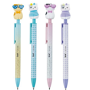 LAPISEIRA PLÁSTICA DIVERTIDA 0,7MM - CAT UNIDADE BRW