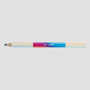 LÁPIS DE COR DE MADEIRA RAINBOW BIG - SEXTAVADO UNIDADE BRW