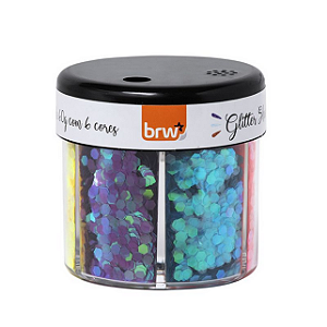 GLITTER SHAKER NEON 60G - 6 CORES UNIDADE BRW