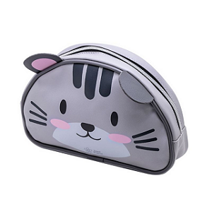 ESTOJO ESTAMPADO - 1 ZIPER - BEST FRIEND CAT BRW