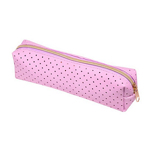 ESTOJO PERFURADO - 1 ZIPER - LILAS PASTEL BRW