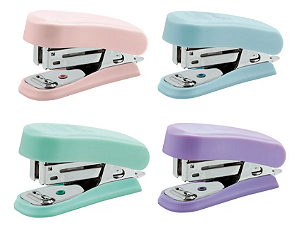 GRAMPEADOR PLÁSTICO MINI PARA 20FLS TONS PASTEL UNIDADE BRW