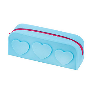 ESTOJO - SILICONE - 1 ZIPER - S2 - TURQUESA BRW