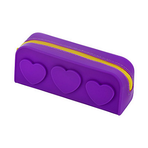 ESTOJO - SILICONE - 1 ZIPER - S2 - ROXO BRW